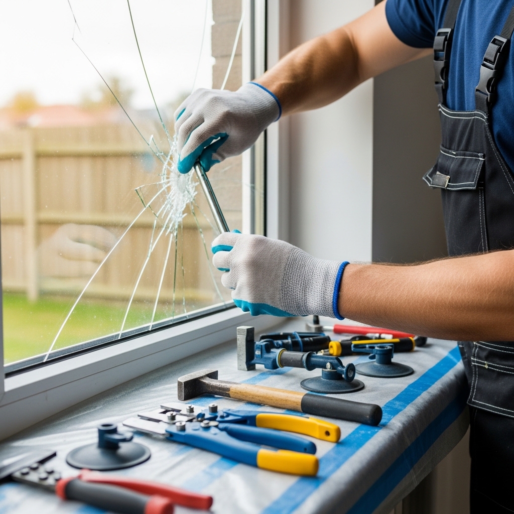 Dépannage vitre cassée par vitrier à Bruxelles
